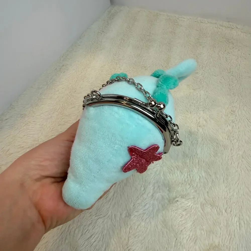 Gymboree Plush Seahorse Mini Purse Wristlet Girls Coin Purse CUTE